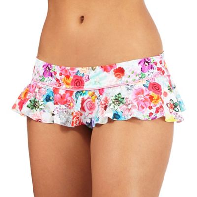 Floozie by Frost French Multi-coloured floral print skirt bikini bottoms